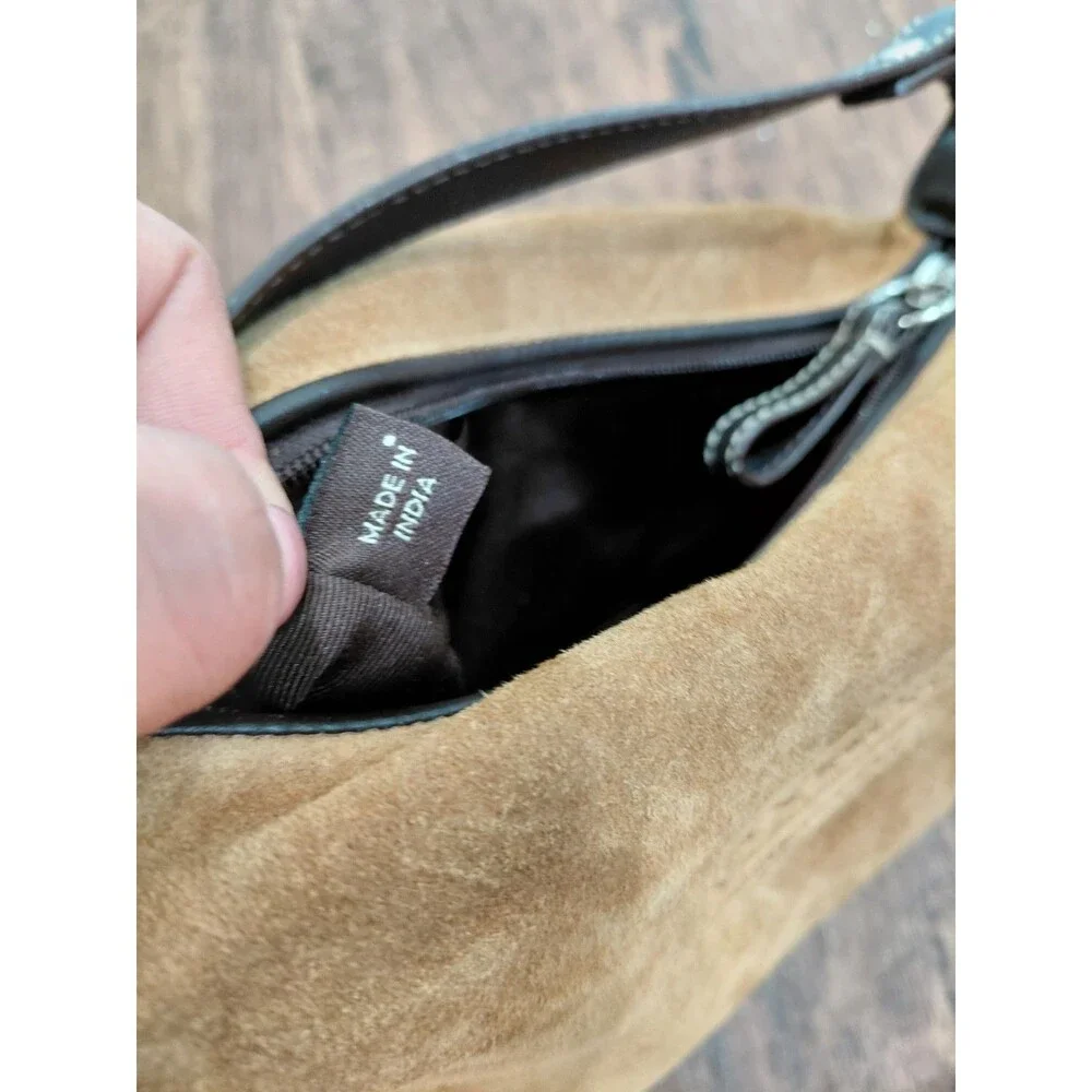 coach Mini handbag brown Suede - Picture 11 of 16